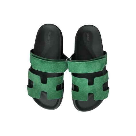 hermes sandalen grün|hermes chypre sandals.